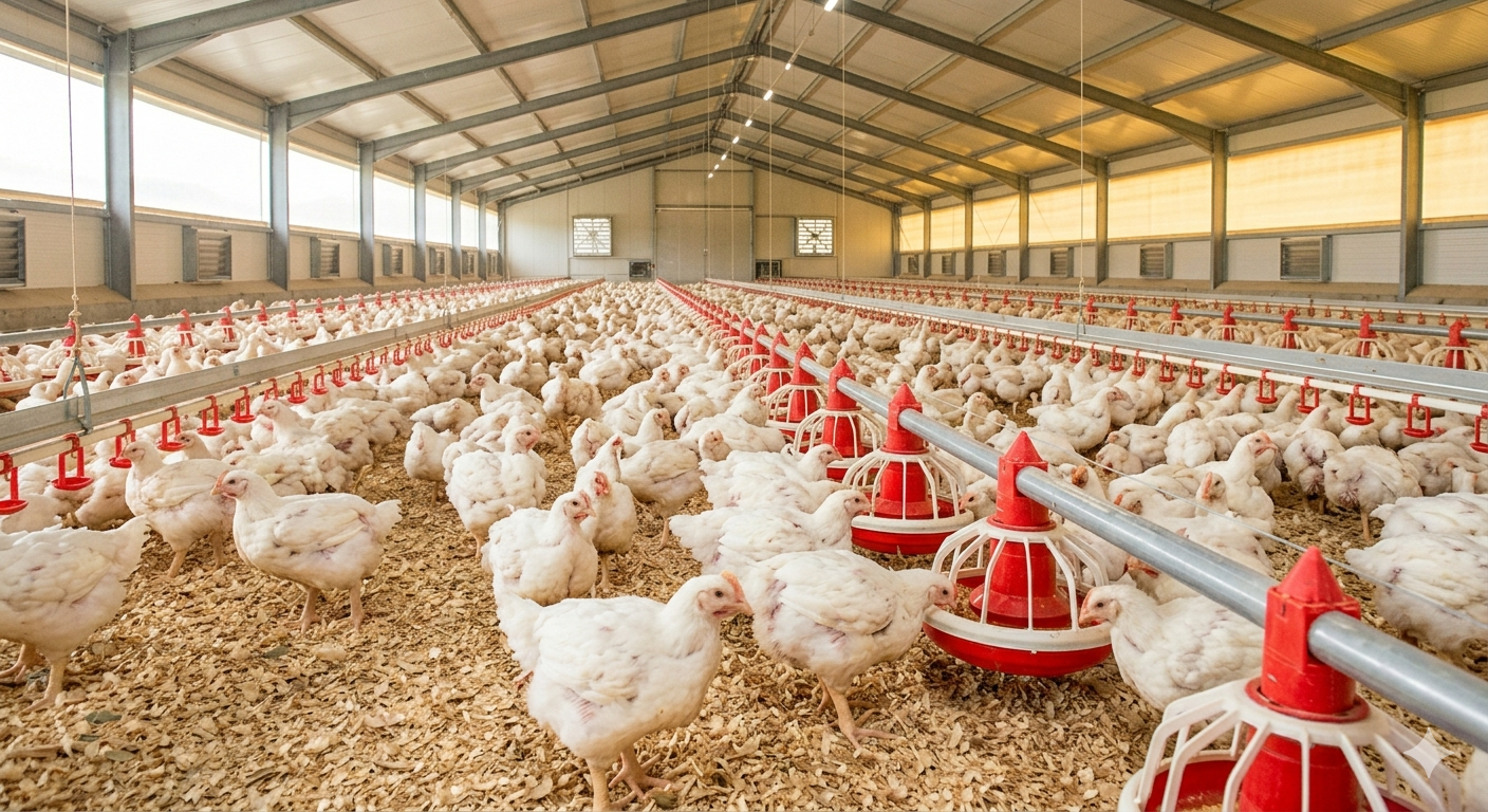Commercial poultry house